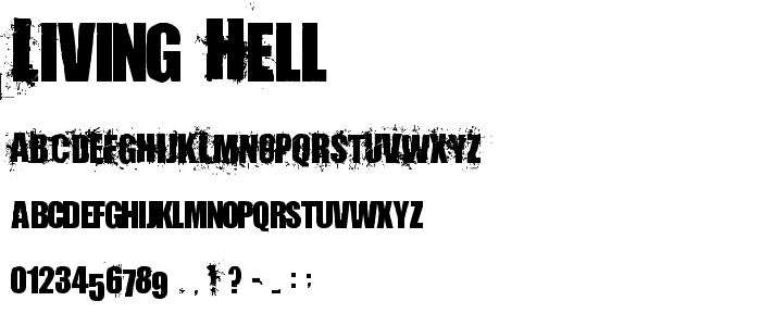 Living Hell font